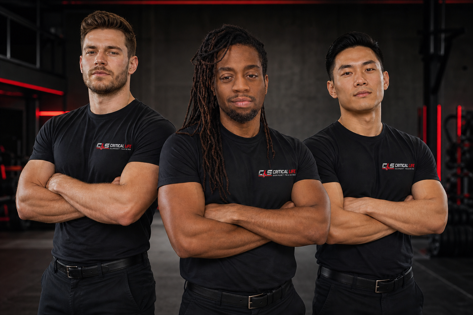 Critical Life Support Training team in branded professional attire